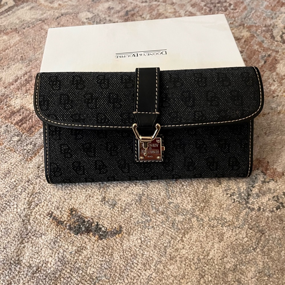 Dooney & Bourke Black Monogram Wallet